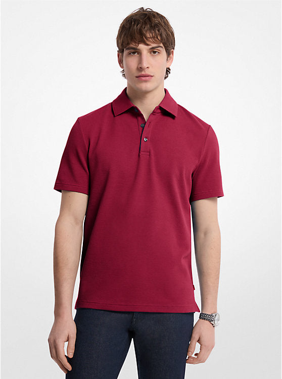 Michael Kors Stretch Cotton Polo Shirt