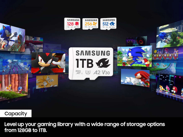 Samsung PRO Plus Sonic the Hedgehog™ + Adapter microSDXC 128GB