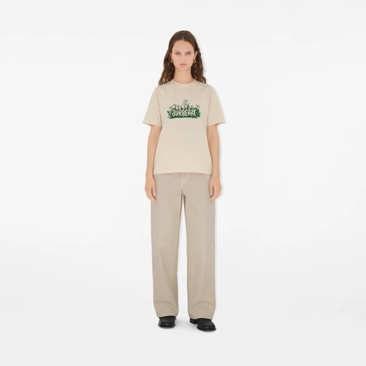 Burberry Daisy Logo Cotton T-shirt