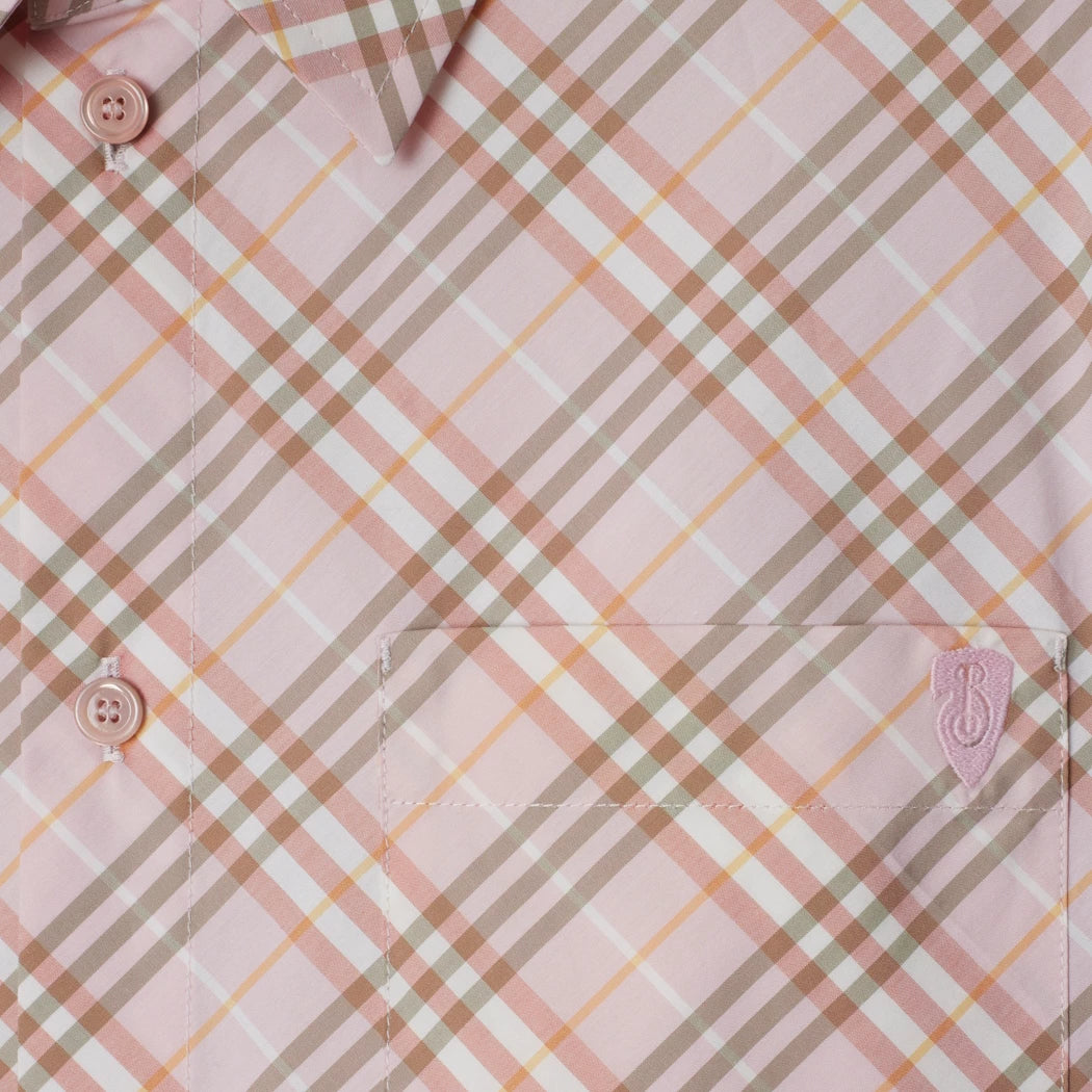 Burberry Cropped Check Cotton Shirt