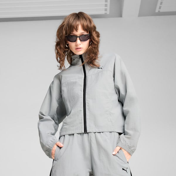 PUMA DARE TO Women's Oversized Full-Zip Woven Jacket
