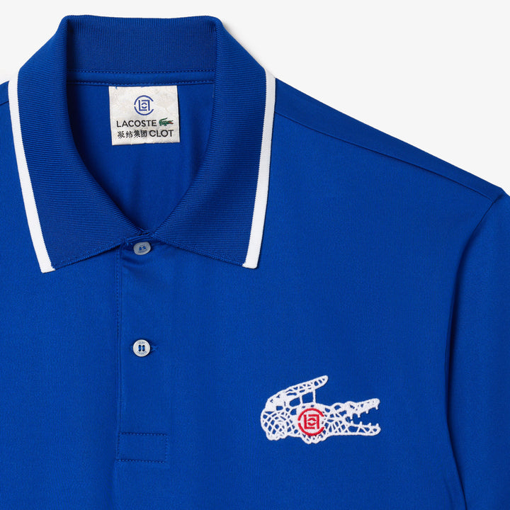 Lacoste Unisex Lacoste x CLOT Loose Fit Ultra Dry Jersey Polo