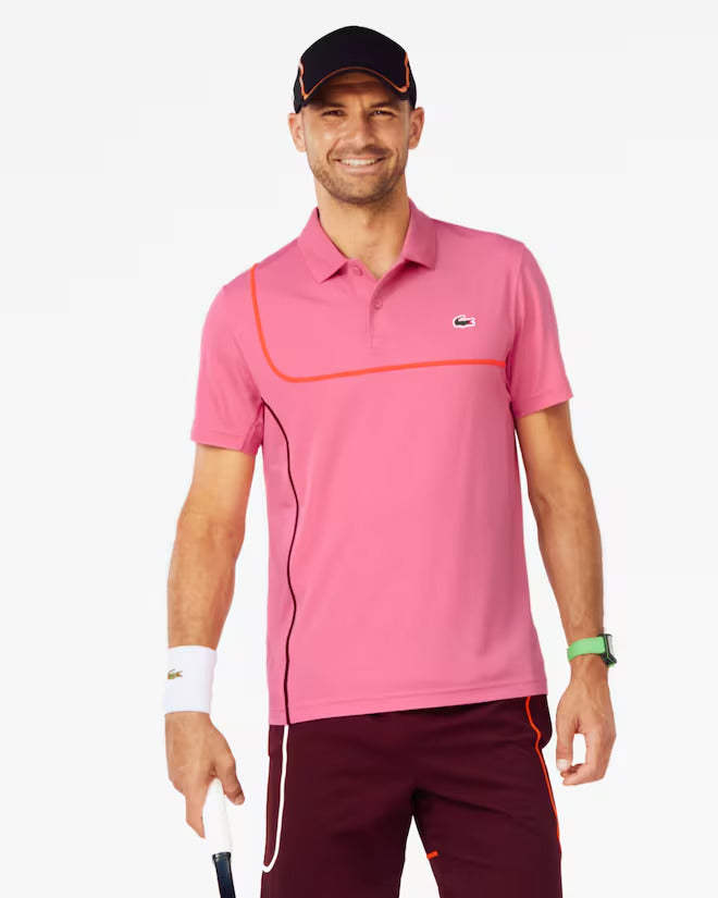 Lacoste Men's Regular Fit Ultra Dry Piqué Tennis Polo