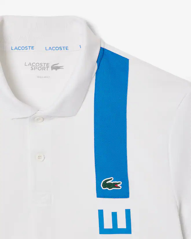 Lacoste Men's Ultra Dry Print Branding Sport Polo