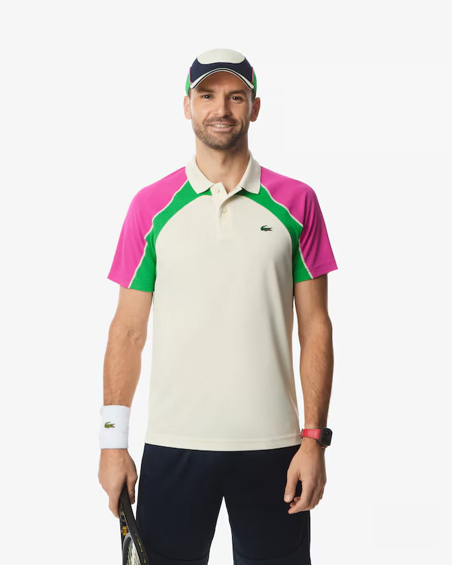 Lacoste Men's Ultra Dry Colorblock Tennis Polo