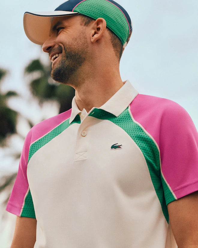 Lacoste Men's Ultra Dry Colorblock Tennis Polo