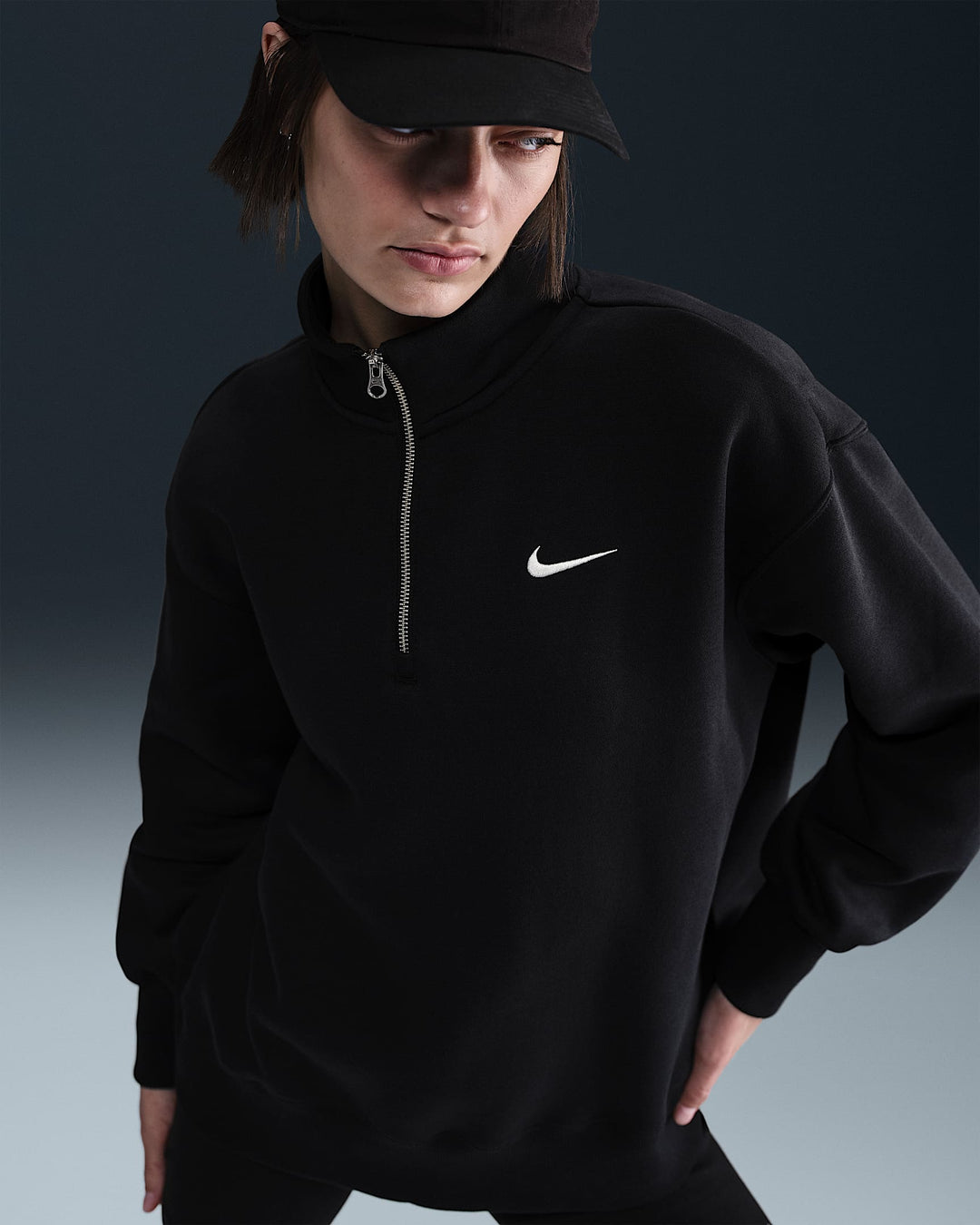 Nike Sportswear Phoenix Fleece Women's Oversized 1/4-Zip Long Sweatshirt