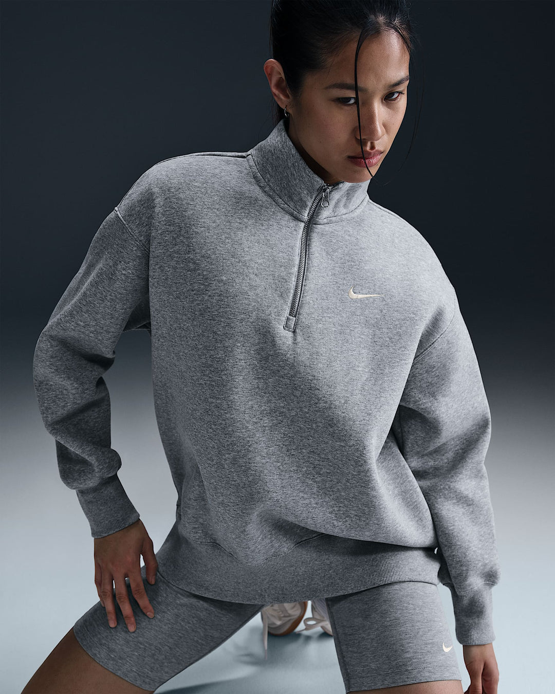 Nike Sportswear Phoenix Fleece Women's Oversized 1/4-Zip Long Sweatshirt