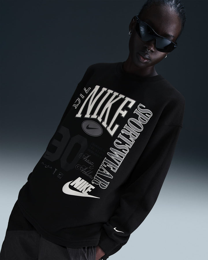 Nike Sportswear Women's Oversized Crew-Neck French Terry Sweatshirt