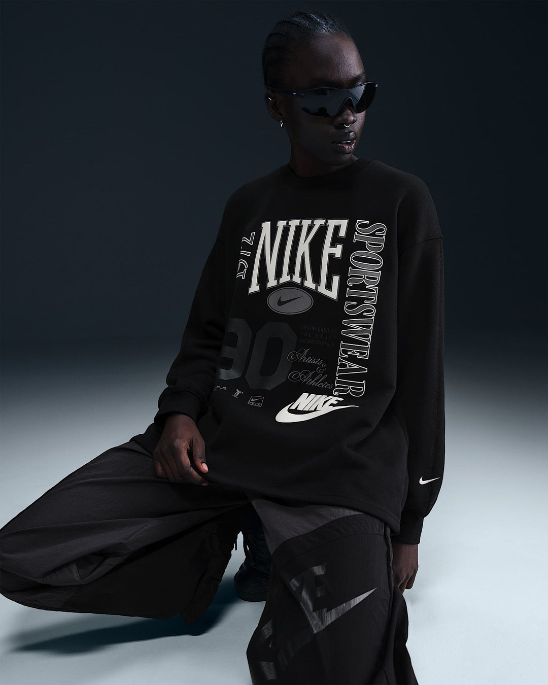 Nike Sportswear Women's Oversized Crew-Neck French Terry Sweatshirt