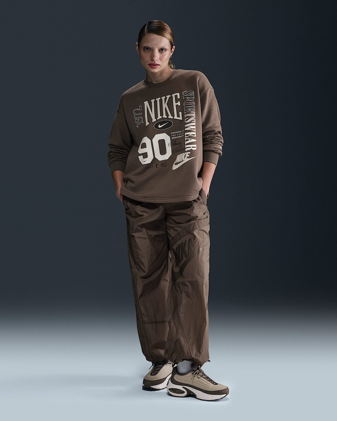 Nike Sportswear Women's Oversized Crew-Neck French Terry Sweatshirt
