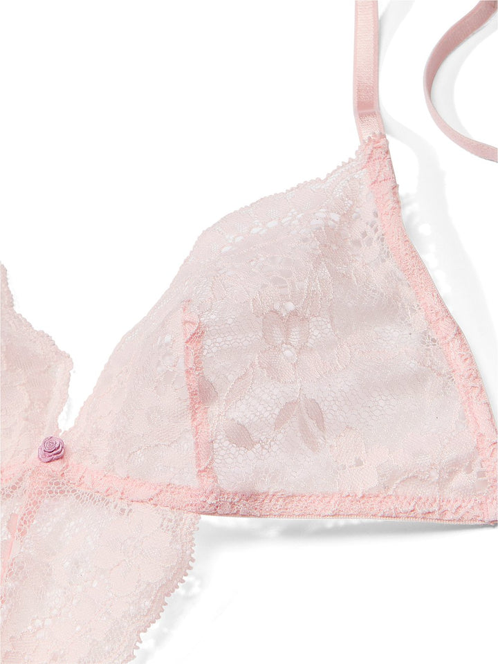 Victoria's Secret Dream Angels Dare to Dream Lace Strappy Triangle Teddy