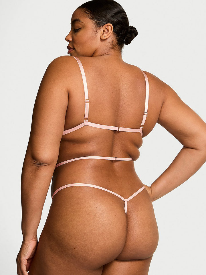 Victoria's Secret Dream Angels Dare to Dream Lace Strappy Triangle Teddy