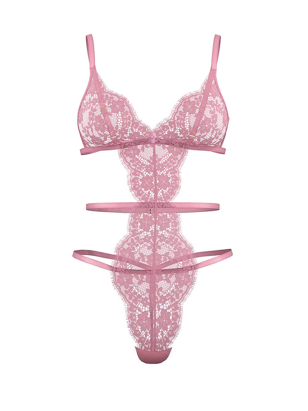 Victoria's Secret Dream Angels Dare to Dream Lace Strappy Triangle Teddy
