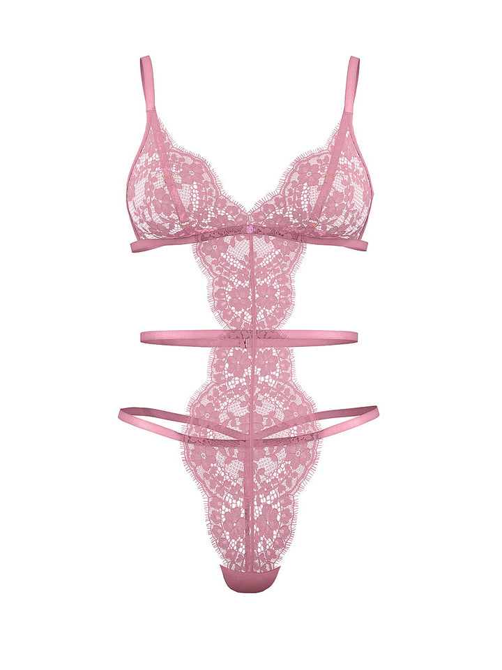 Victoria's Secret Dream Angels Dare to Dream Lace Strappy Triangle Teddy