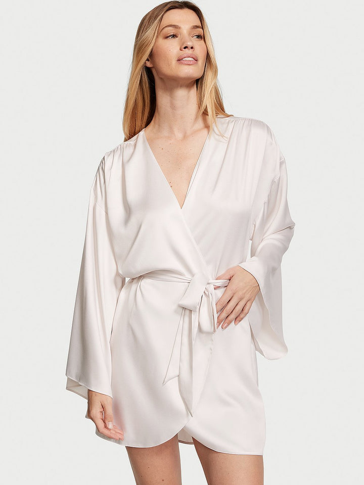 Victoria's Secret Bride Embellished Satin Short Robe