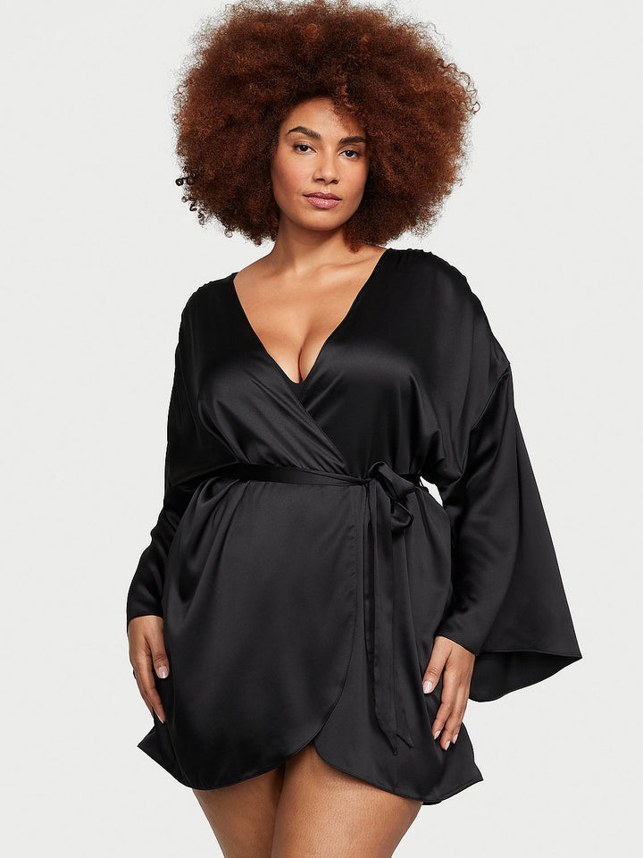 Victoria's Secret Bride Embellished Satin Short Robe
