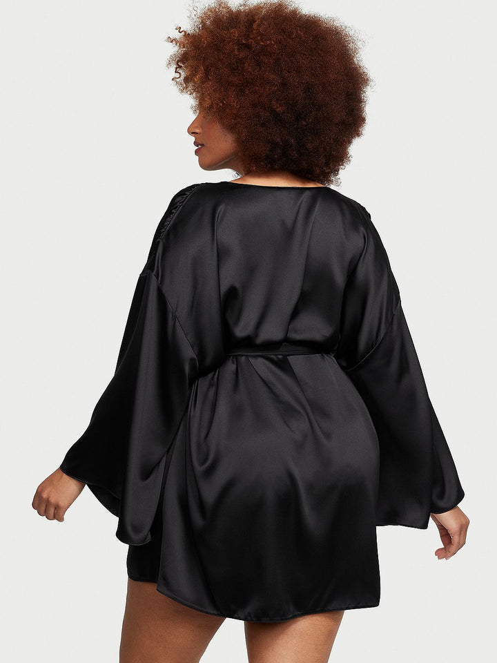 Victoria's Secret Bride Embellished Satin Short Robe