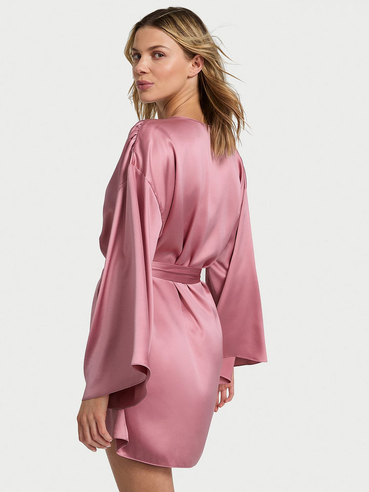 Victoria's Secret Bride Embellished Satin Short Robe