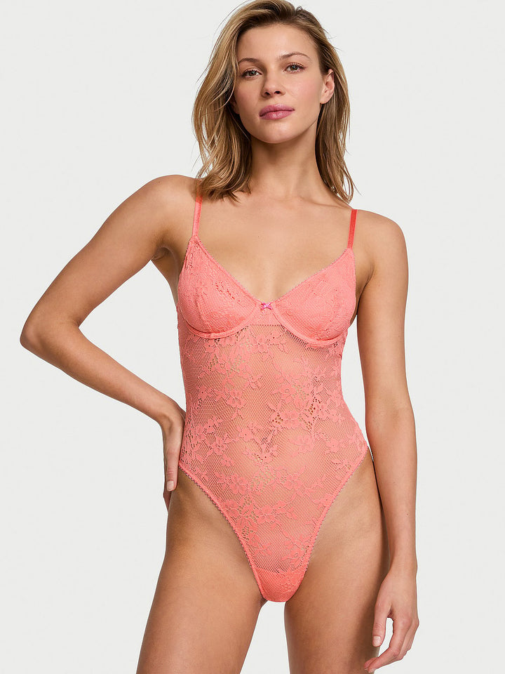 Victoria's Secret Tease Lace Demi Bodysuit