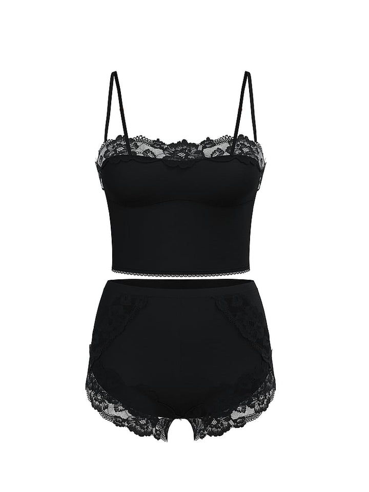 Victoria's Secret Modal Soft & Lace Trim Straight-Neck Cami Set