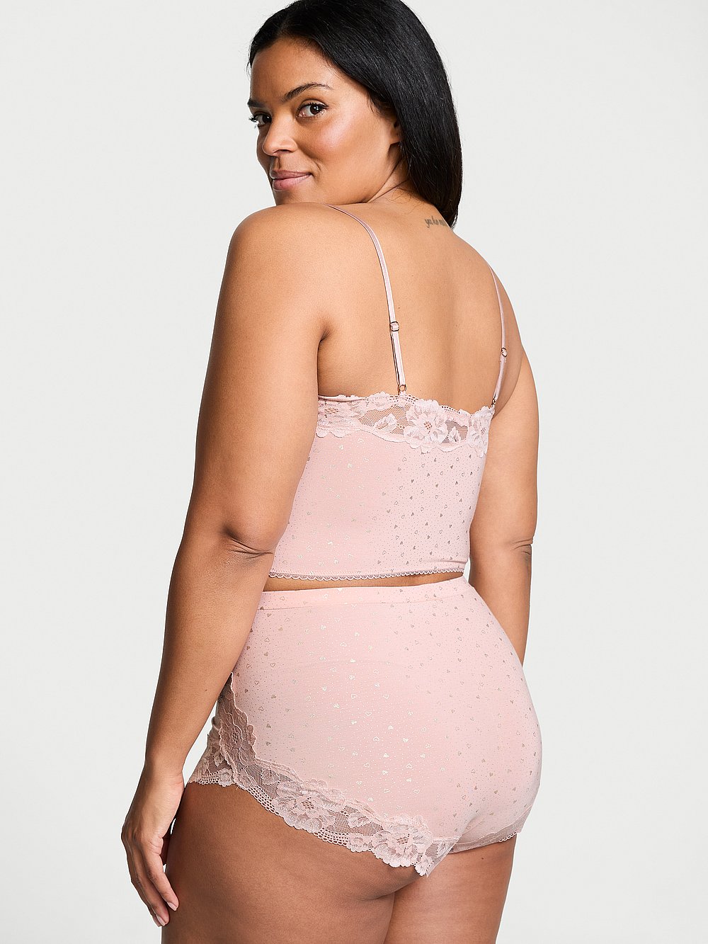 Victoria's Secret Modal Soft & Lace Trim Straight-Neck Cami Set