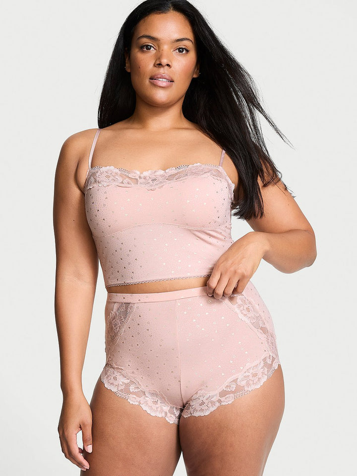 Victoria's Secret Modal Soft & Lace Trim Straight-Neck Cami Set