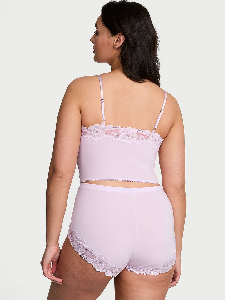 Victoria's Secret Modal Soft & Lace Trim Straight-Neck Cami Set