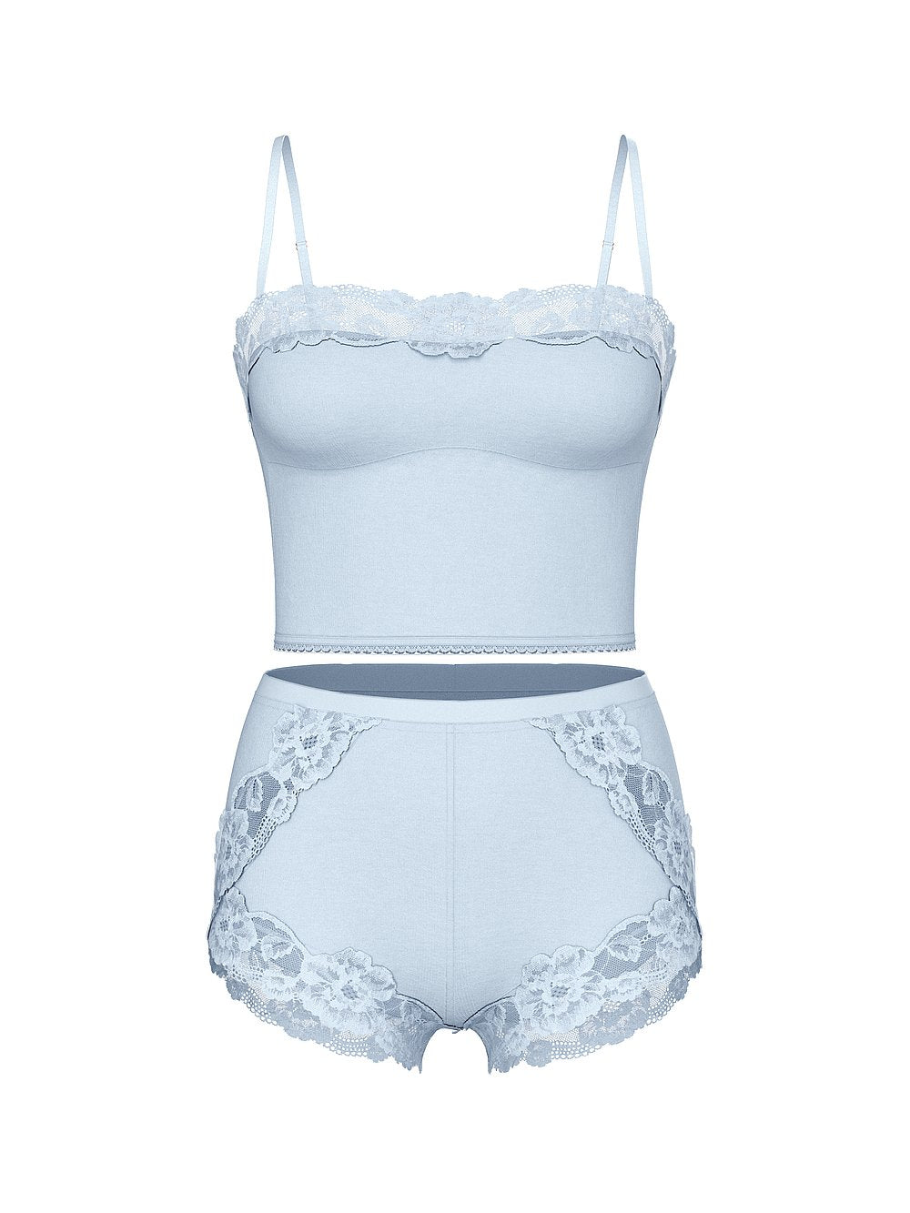Victoria's Secret Modal Soft & Lace Trim Straight-Neck Cami Set