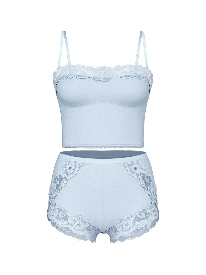 Victoria's Secret Modal Soft & Lace Trim Straight-Neck Cami Set