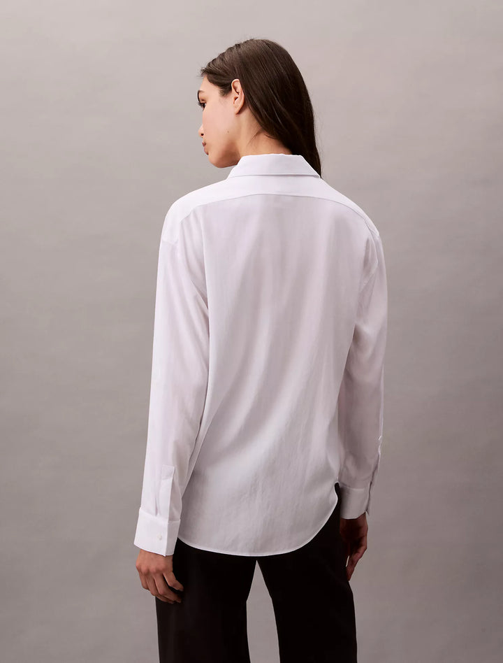 Calvin Klein Tencel Roll Tab Classic Button-Down Shirt