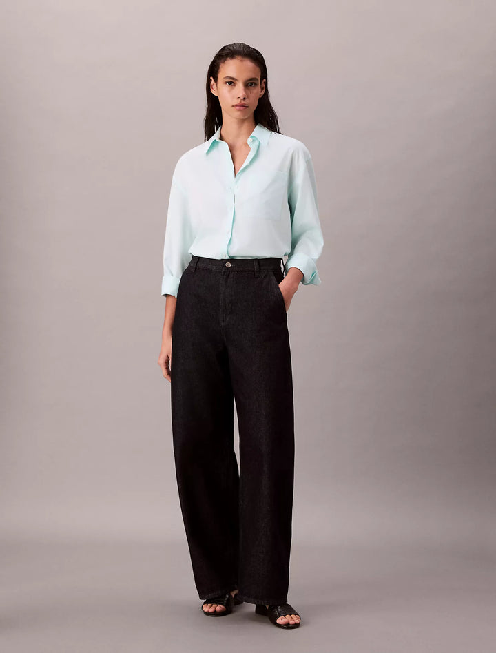 Calvin Klein Tencel Roll Tab Classic Button-Down Shirt