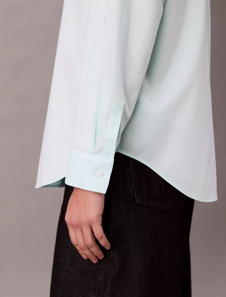 Calvin Klein Tencel Roll Tab Classic Button-Down Shirt