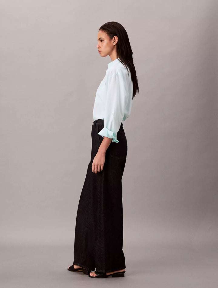 Calvin Klein Tencel Roll Tab Classic Button-Down Shirt