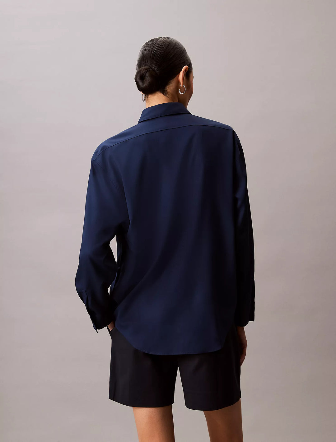 Calvin Klein Tencel Roll Tab Classic Button-Down Shirt