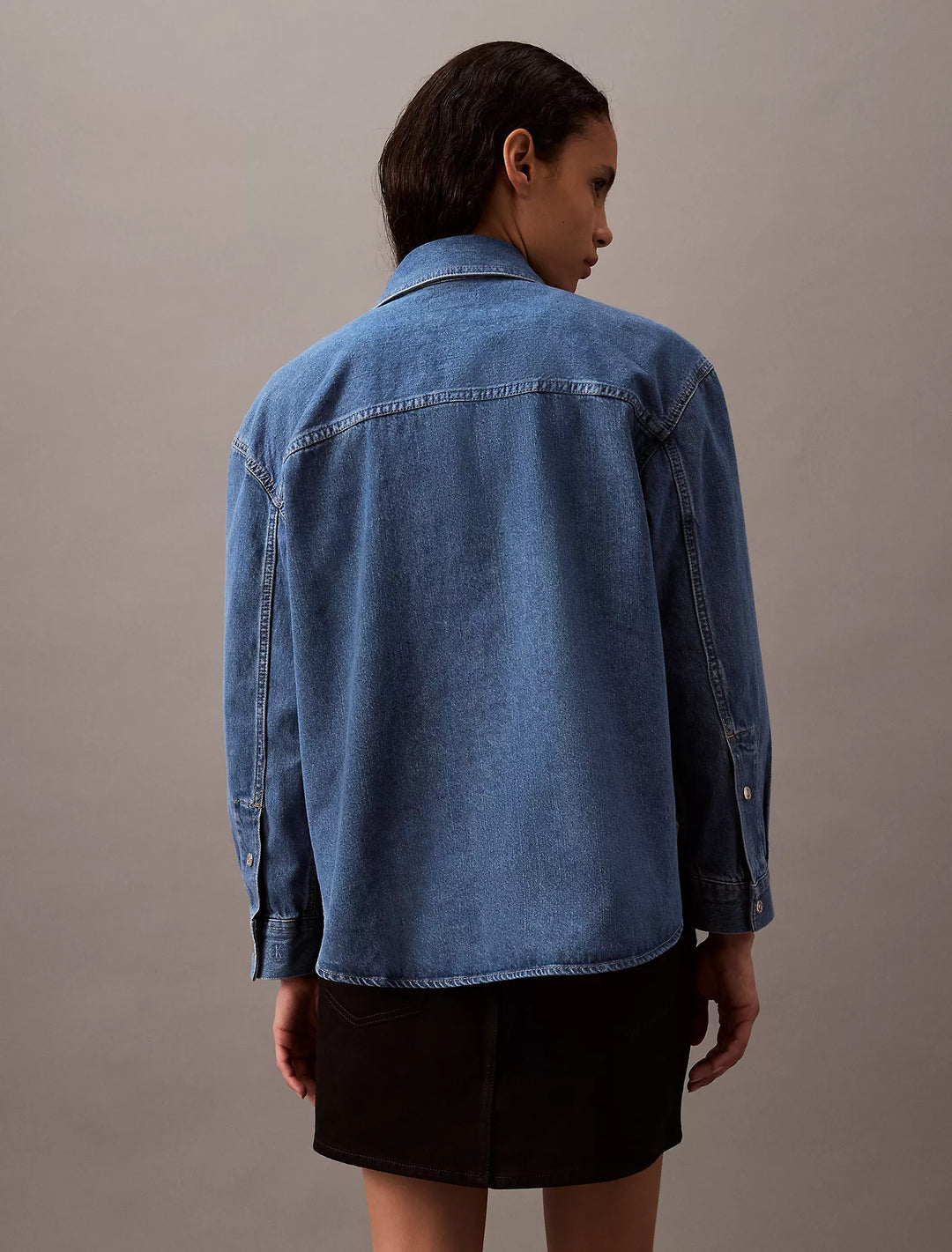 Calvin Klein Relaxed Denim Button-Down Shirt