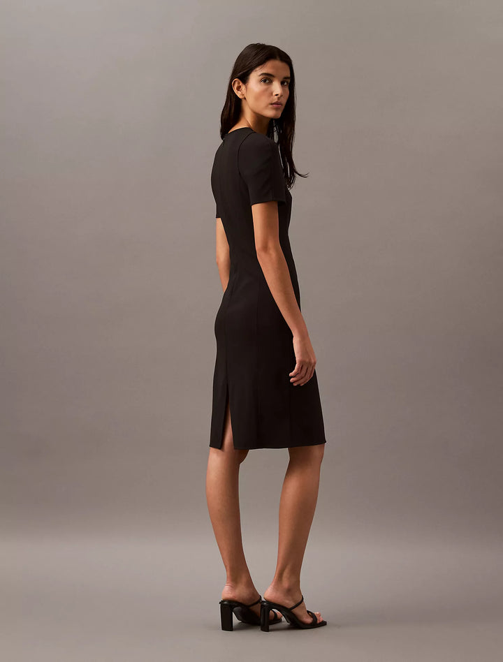 Calvin Klein Compact Stretch Crepe Shift Dress