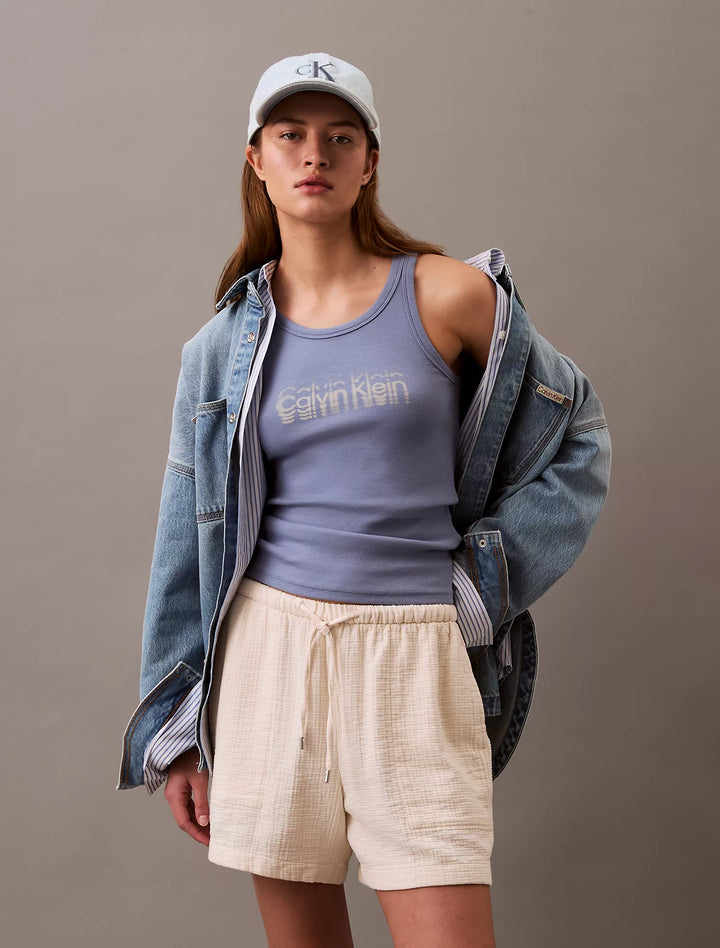 Calvin Klein Double Gauze Pull-On Short