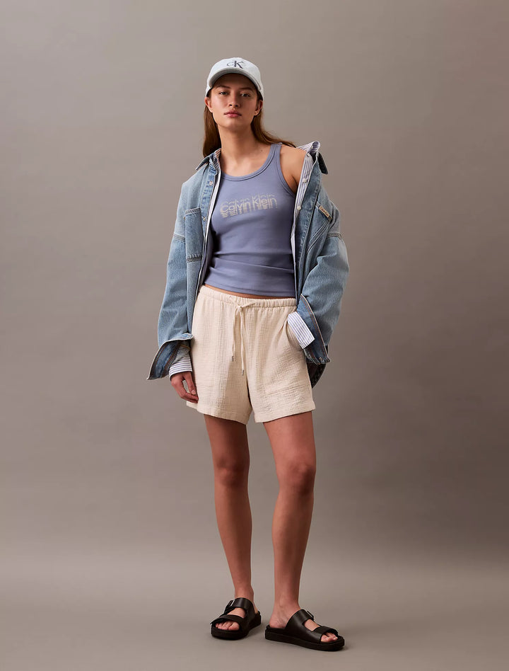 Calvin Klein Double Gauze Pull-On Short