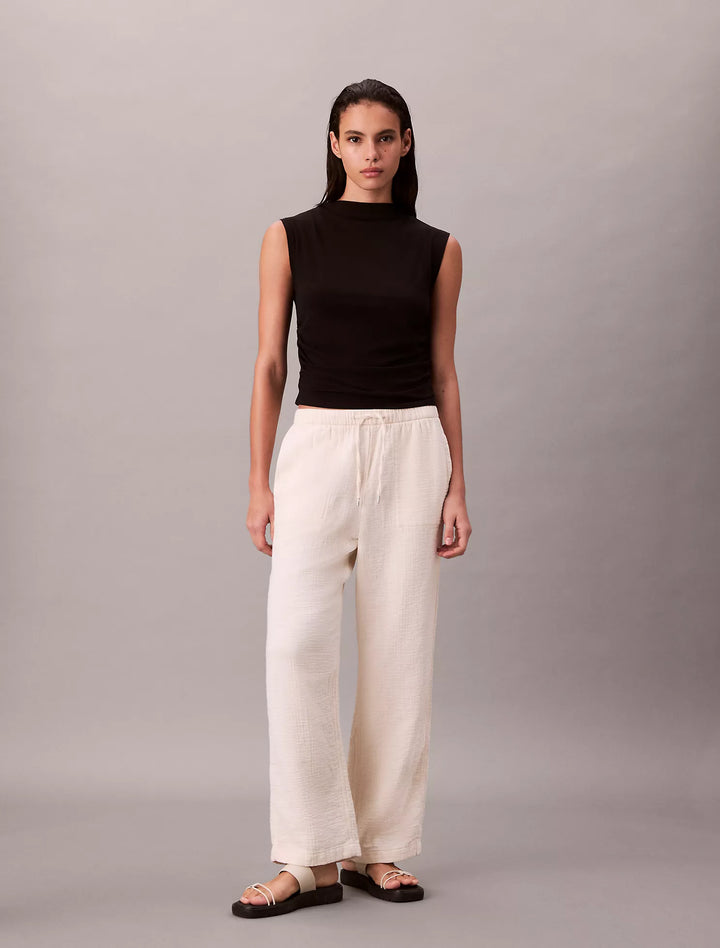 Calvin Klein Double Gauze Pull-On Pants