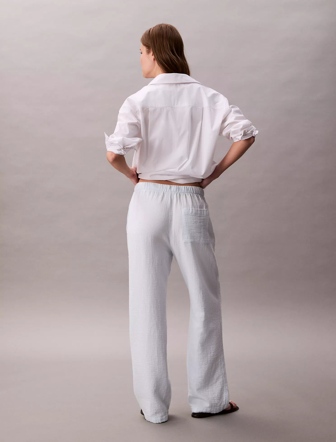 Calvin Klein Double Gauze Pull-On Pants