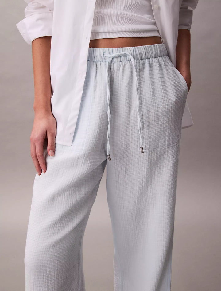 Calvin Klein Double Gauze Pull-On Pants