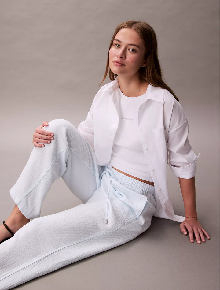 Calvin Klein Double Gauze Pull-On Pants