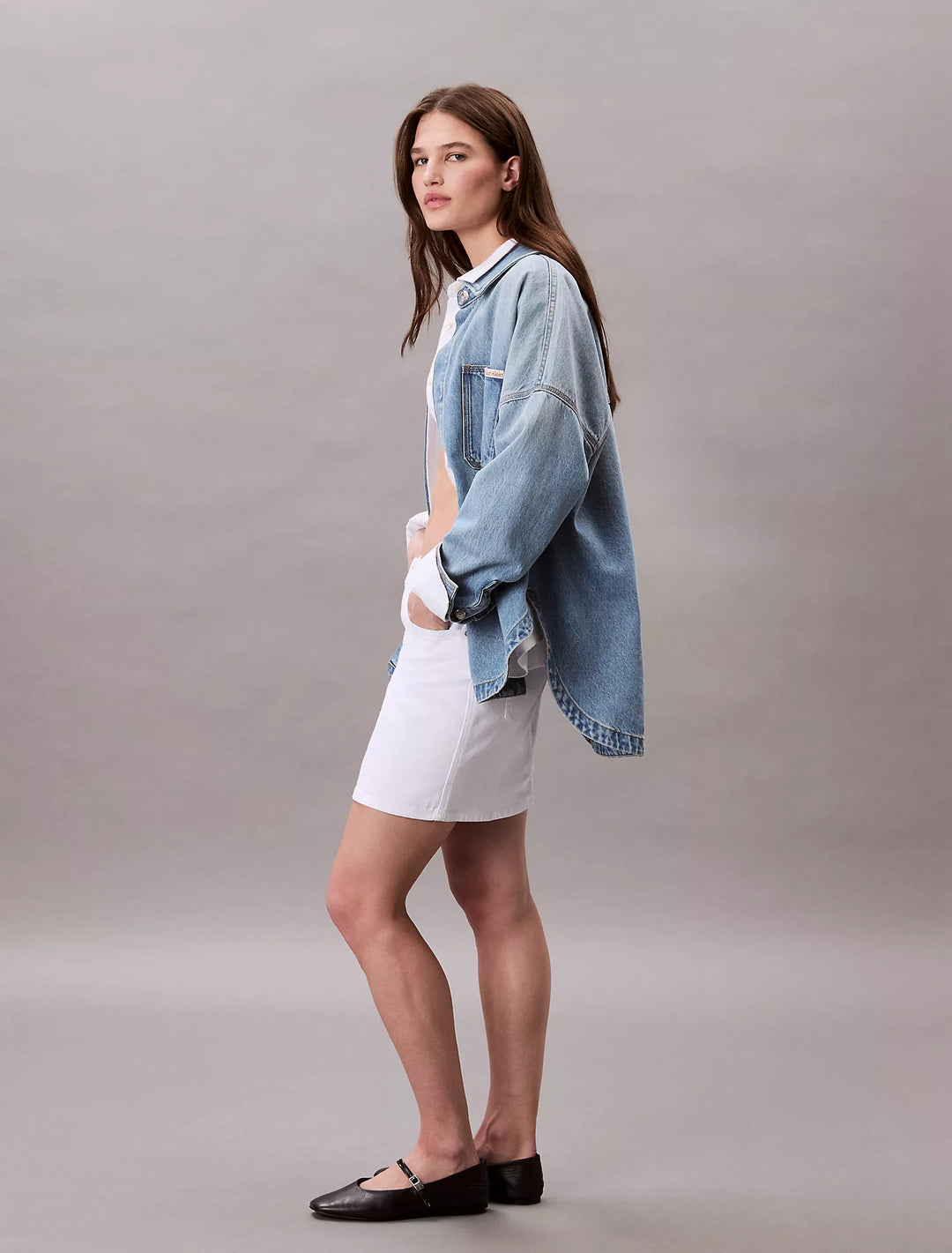 Calvin Klein Denim Mini Skirt