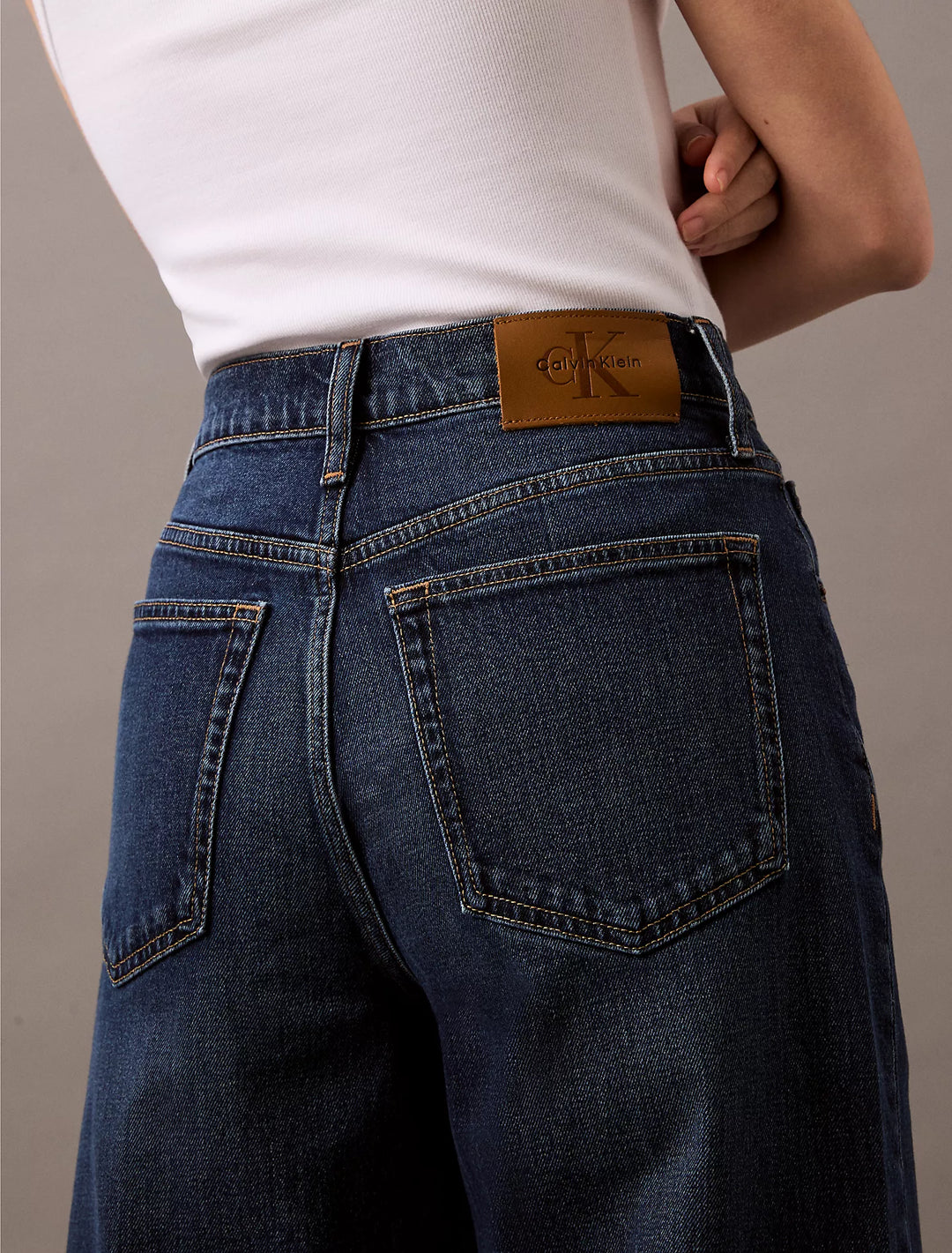 Calvin Klein Ultra High Rise Wide Leg Fit Jeans