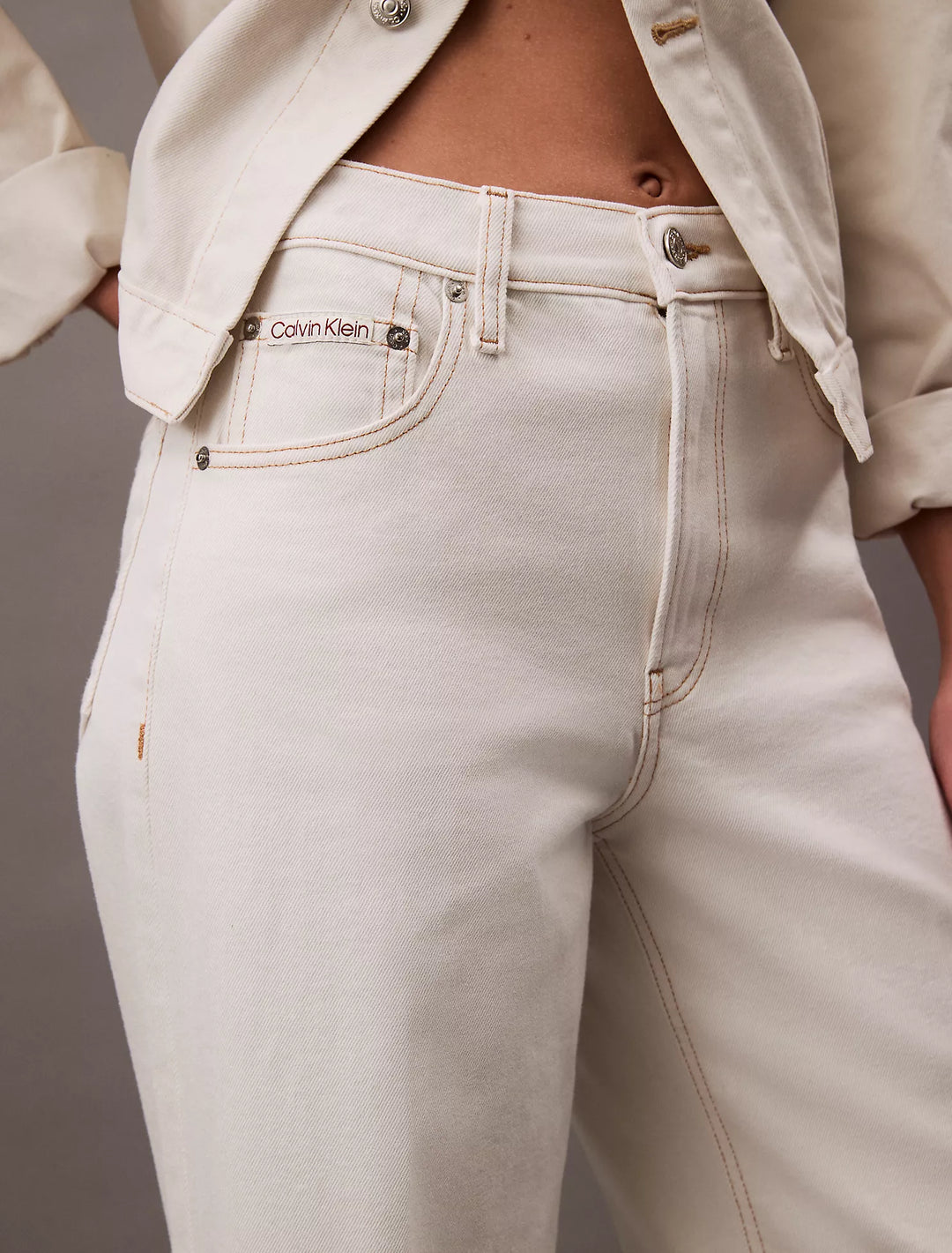 Calvin Klein Ultra High Rise Wide Leg Fit Jeans