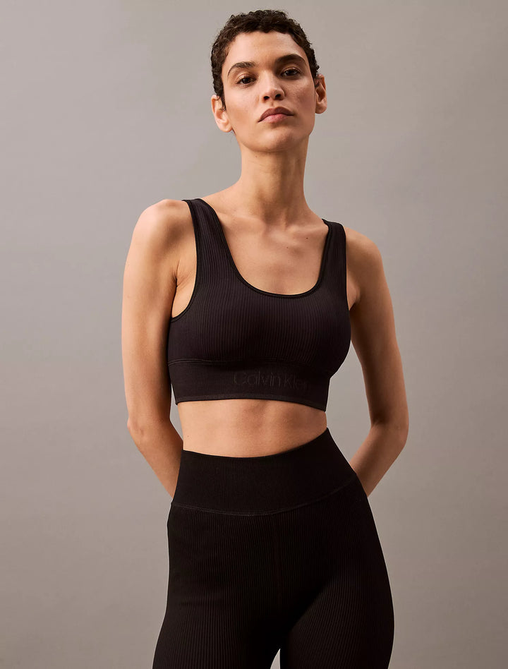 Calvin Klein Rib Sport Medium Impact Sports Bra