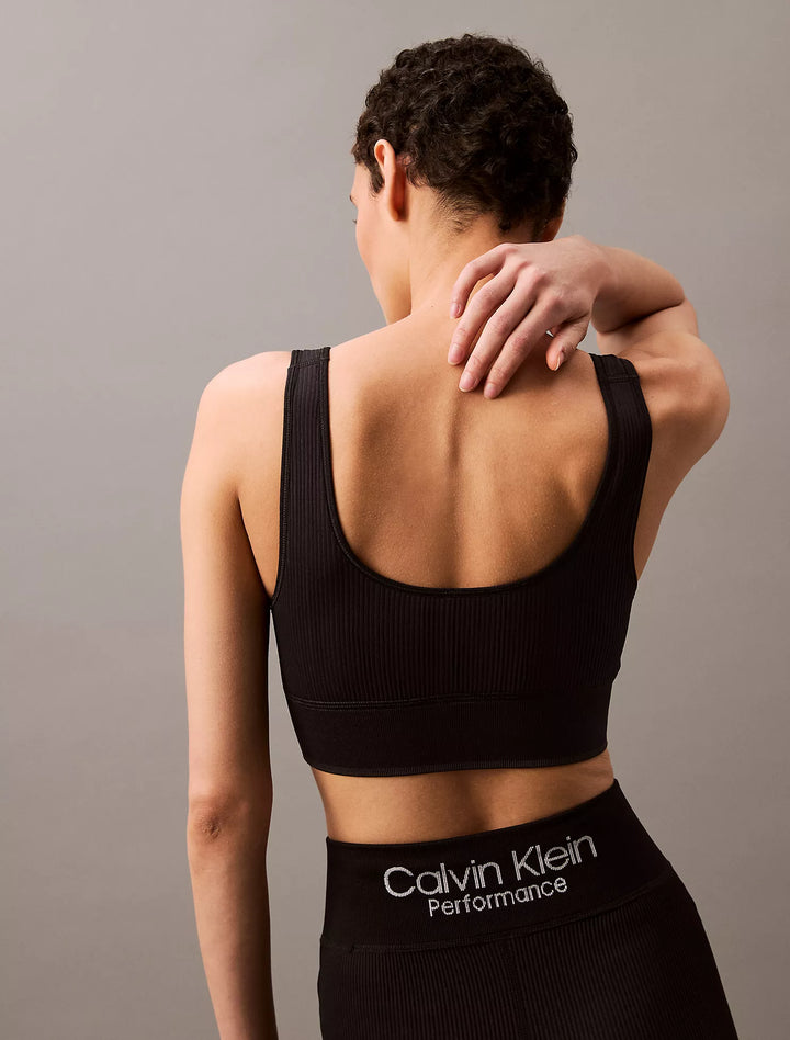 Calvin Klein Rib Sport Medium Impact Sports Bra