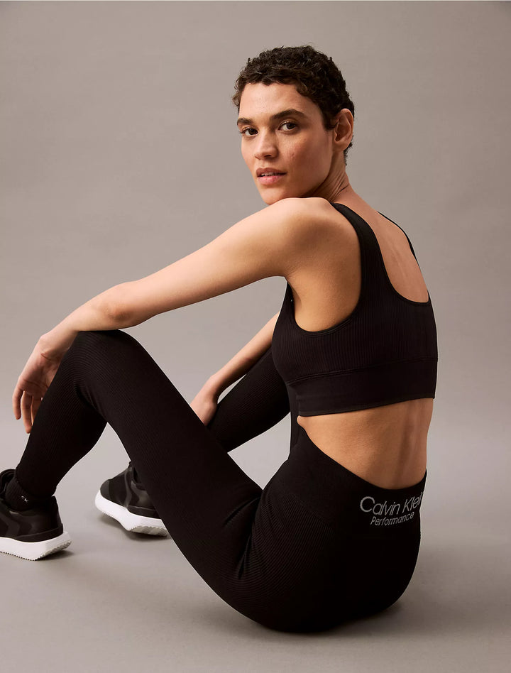 Calvin Klein Rib Sport Medium Impact Sports Bra