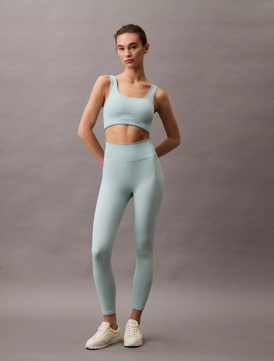 Calvin Klein Rib Sport Medium Impact Sports Bra